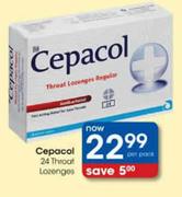 Cepacol 24 Throat Lozenges