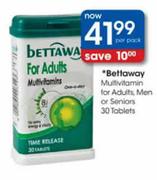 Bettaway Multivitamin For Adults,Men Or Seniors-30 Tablets