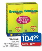 Nutrilida Spirulina-90+90 Capsules Or 180+180 Tablets