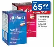 Vitaforce Mensvite Ladyvite Or Nutri-B-60 Tablets