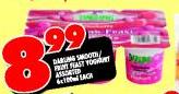 Darling Smooth/Fruit Feast Yoghurt Assorted-6 x 100ml each