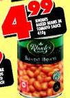Rhodes Baked Beans in Tomato Sauce-410g