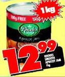 Rhodes Smooth Apricot Jam-1kg