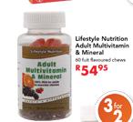 Lifestyle Nutrition Adult Multivitamin & Mineral-60's