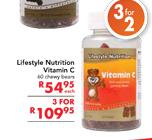 Lifestyle Nutrition Vitamin C-60 Chewy Bears