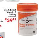 Vita C Select Vitamin C 500mg Tablets-100's