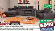 Figaro 2.5 Div Leathermate chocolate couch