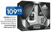 Adidas Gift Set Dynamic Pulse Eau De Toilette & Deodorant-50ml/100ml-Per Set
