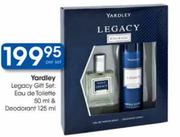 Yardley Legacy Gift Set Eau De Toilette & Deodorant-50ml/125ml-Per Set