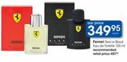 Ferrari Red Or Black Eau De Toilette-125ml Each