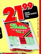 Bokkie Weense Worsees-750gm