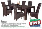 Florentine 7 Piece Montana and Brooklyn Dinning Room Suite