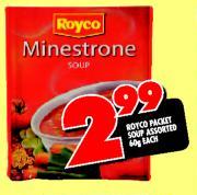 Royco Packet Soup Assorted-60g Each