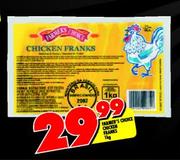 Farmer's Choice Chicken Franks-1kg
