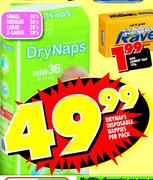 Drynaps Disposable X-Large Nappies-28's Per Pack