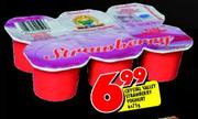 Crystal Valley Strawberry Yoghurt-6 x 75g