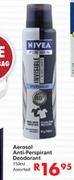 Nivea Aerosol Anti-Perspirant Deodorant Assorted-150ml