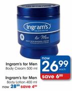 Ingram's For Men Body Lotion-400ml