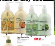 Hand Care Gift Set-350ml lotion & Cleaner in Chrome Stand