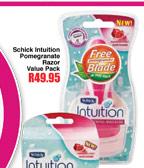 Schick Intuition Pomegranate Razor Value Pack