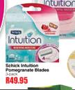 Schick Intuition Pomegranate Blades-3's Pack