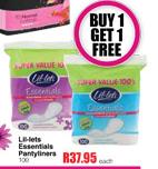 Lit-Lets Essentials Panty Liners-100's Pack