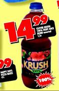 Clover Krush 100% Fruit Juice Blend Assorted-1.5L 
