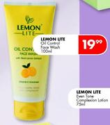 Lemon Lite Oil Control Face Wash-100ml