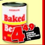 Ritebrand Baked Beans Tomato Sauce-410g