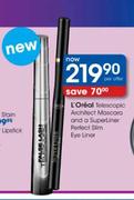 L`Oreal Telescopic Architect Mascara & A Superliner Perfect slim Eyeliner