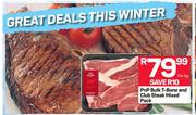 PnP Bulk T Bone & Club Steak Mixed Pack-Per kg