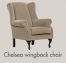 Chelsea Wingback Chair+5m Fabric