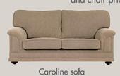 Caroline Sofa 3 Division+15m Fabric