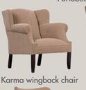 Karma Wingback Chair+4.5m Fabric