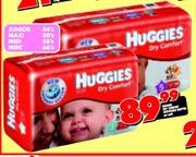 Huggies Dry Comfort Disposable Nappies Midi-58's Per Pack