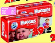 Huggies Dry Comfort Disposable Nappies Junior-44's Per Pack