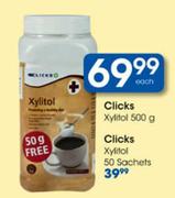 Clicks Xylitol Sachets-50's