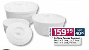 6-Piece Canosa Gourmet Set-1x1ltr,1x2ltr and 1x3ltr Per Set