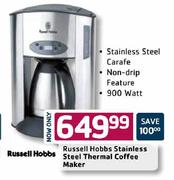 Russell Hobbs Stainless Steel Thermal Coffee Maker