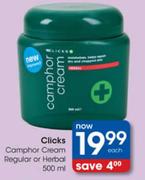 Clicks Camphor Cream Regular-500Ml