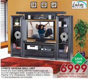 Emkay 4 Piece Serena Wall Unit