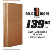 Solid Doors MDF Hardboard EE Door-813x2032mm
