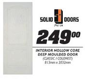 Solid Doors Interior Hollow Core Deep Moulded Door-813x2032mm