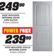 Deep Moulded Seville Internal Door-813mmx2032mm