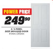 4/6 Panel Deep Moulded Door-813mmx2032mm
