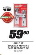 Build It Lock Set Mortice Sabs Approved CP-2 Lever
