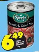 Rhodes Tomato & Onion Mix-410g