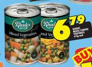 Rhodes Mixed/Curried Vegetables-410g Each