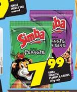 Simba Peanuts/Peanuts & Raisins-150gm Each