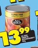 All Gold Superfine Aprecot Jam-900gm 